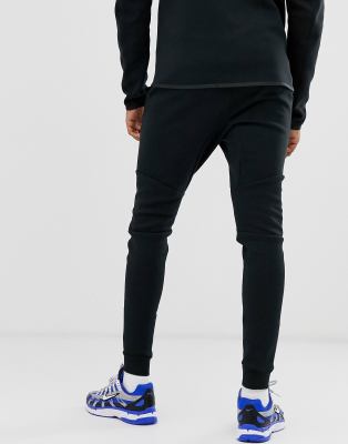 nike tall tech fleece cuffed jogger in black