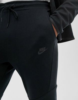 nike tall tech fleece cuffed jogger in black