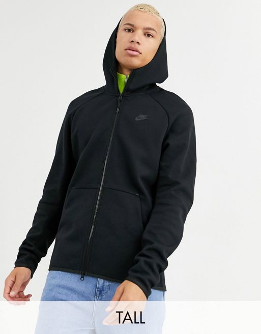 Nike Tall Tech Fleece Hoodie in Black | ASOS