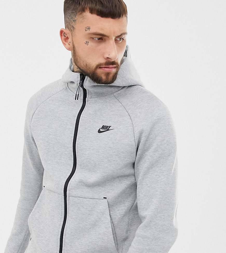 Nike Tall Tech Fleece hoodie in grey
