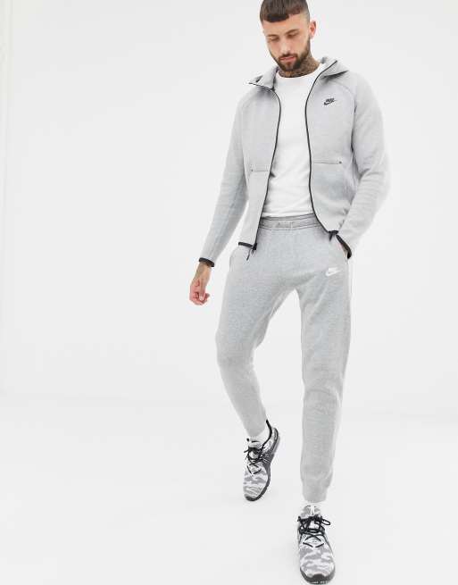 Nike Tall Tech Fleece hoodie in grey