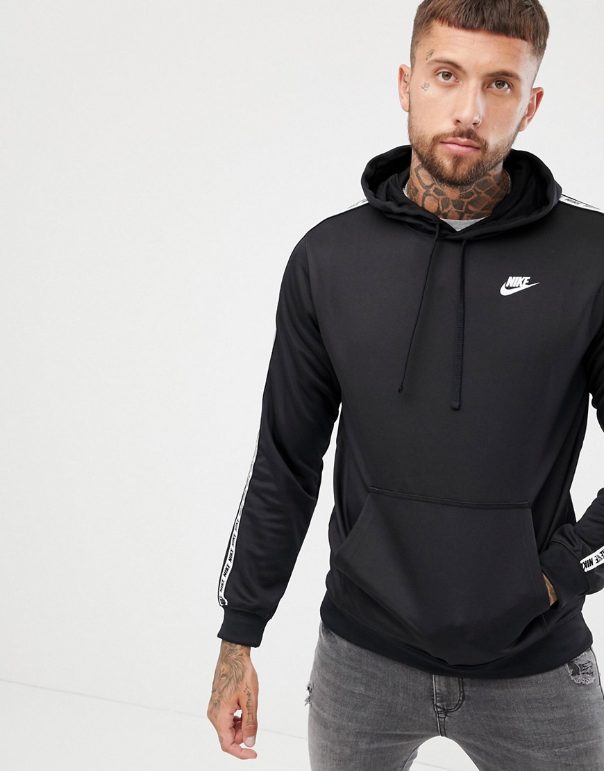 Nike Taping Pullover Hoodie In Black AR4914-010