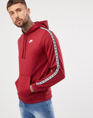 Nike Taping Pullover Hoodie In Red AR4914-677 | ASOS