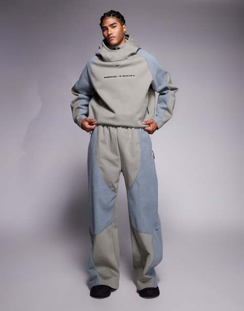 Nike - Tech - Boreas - Joggingbroek van fleece met open zoom in grijs - view 1