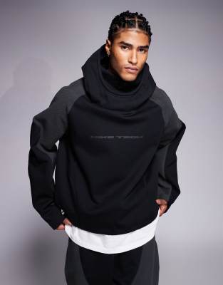 Nike - Tech Boreas - Sweat à capuche oversize - Noir et gris