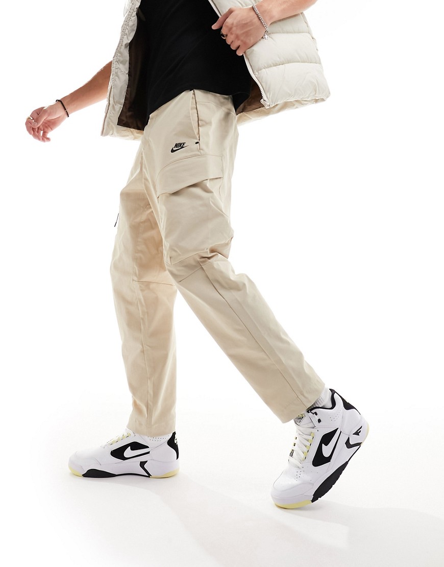 Nike Tech Essentials Cargo Pants In Beige-neutral