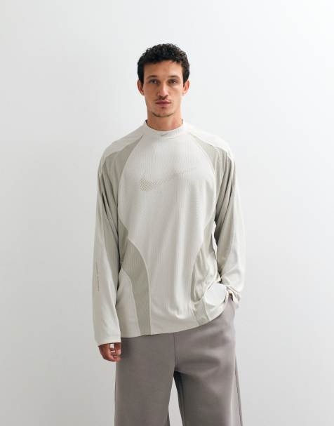 Nike Tech Evolution jersey T-shirt in beige - view 1