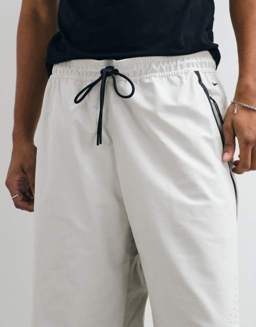 Nike Tech Evolution wide leg pants in beige , 2 of 5