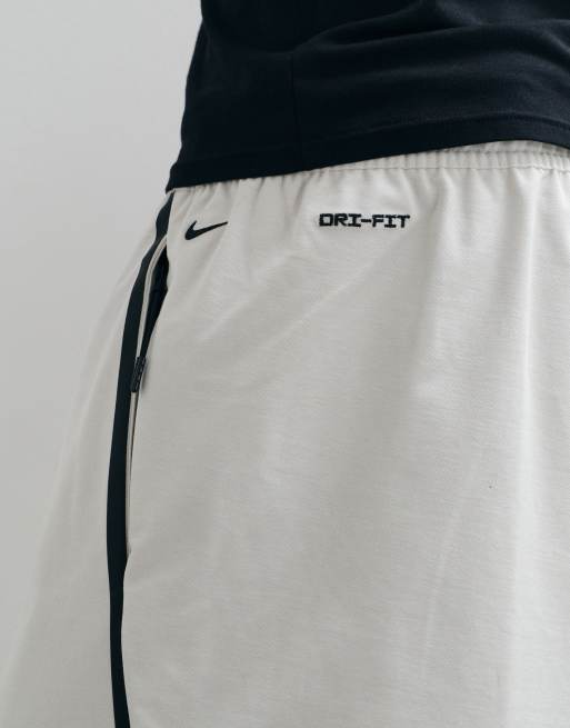 Nike Tech Evolution wide leg pants in beige , 4 of 5