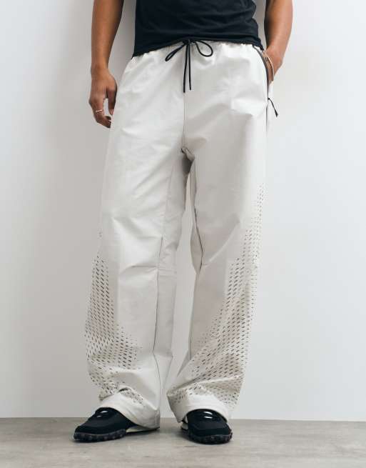 Nike Tech Evolution wide leg pants in beige , 5 of 5
