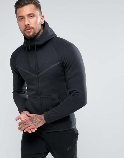 Veste survêtement Nike Tech Fleece or noir sur