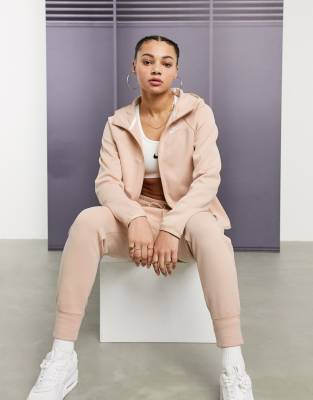 nike tech fleece beige joggers