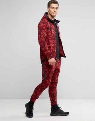 nike red camo tracksuit