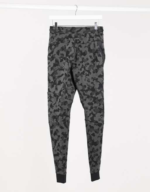 Nike Tech Fleece camo print jogger in black