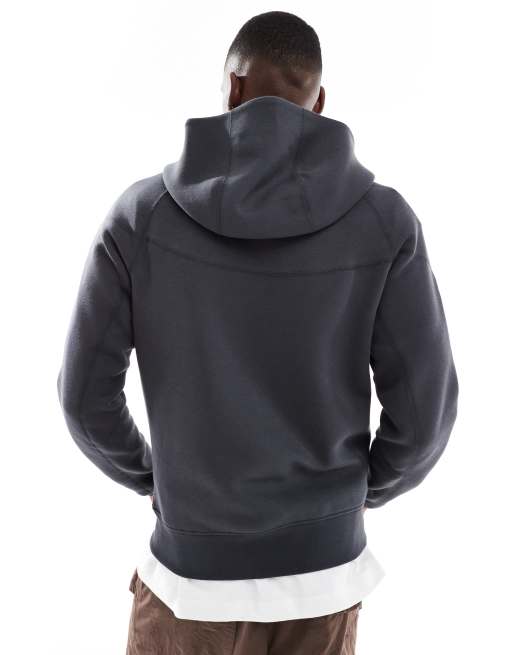 Nike – Tech Fleece – Ciemnoszara zapinana na suwak bluza z kapturem, 3 z 4