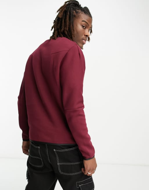 Maroon nike clearance crew neck sweatshirt