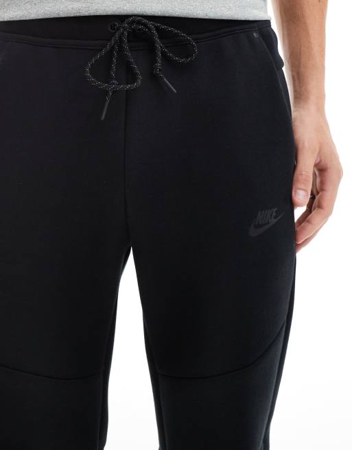 Nike Tech Fleece cuffed joggers in black