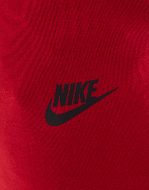 Nike Tech Fleece cuffed sweatpants in red, 4 of 5
