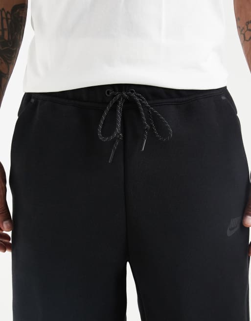 Nike – Tech Fleece – Czarne dzianinowe szorty, 4 z 5