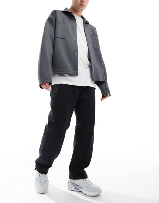 Nike – Tech Fleece – Czarne joggersy o luźnym kroju z troczkami, 2 z 5