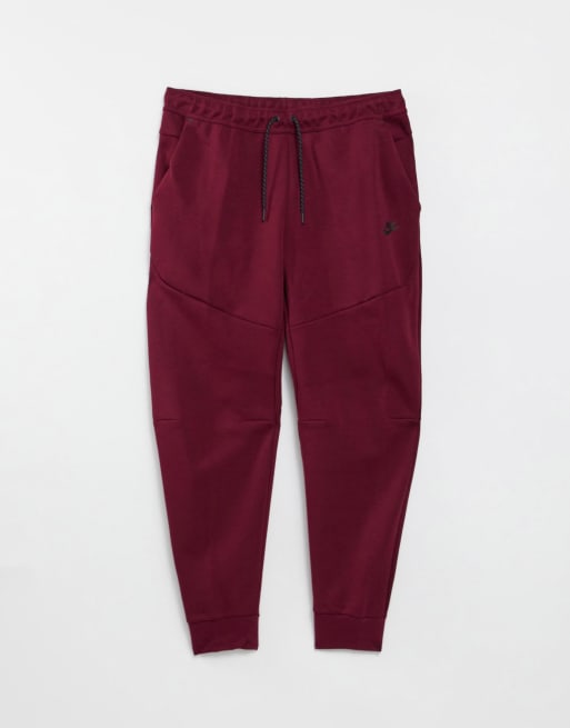 Nike tech fleece store pants burgundy