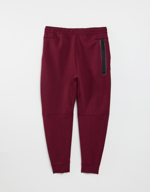 Nike tech discount fleece jogger burgundy