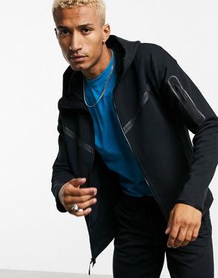 Nike Tech Fleece full-zip hoodie in black - ASOS Price Checker