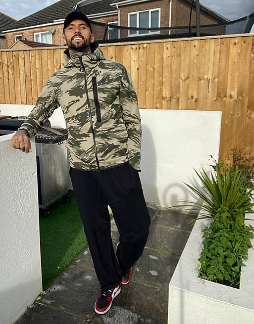 Nike Tech Fleece full-zip hoodie in camo print