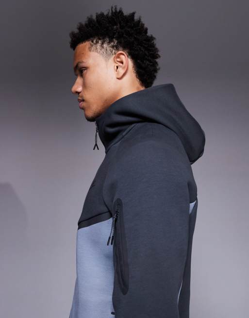 Nike Tech Fleece full zip hoodie in grey, 4 of 5
