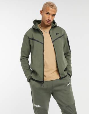 Nike Tech Fleece tracksuit in khaki | ASOS