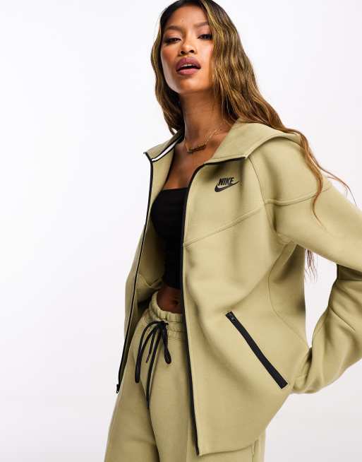 Olive green shop nike tech suit