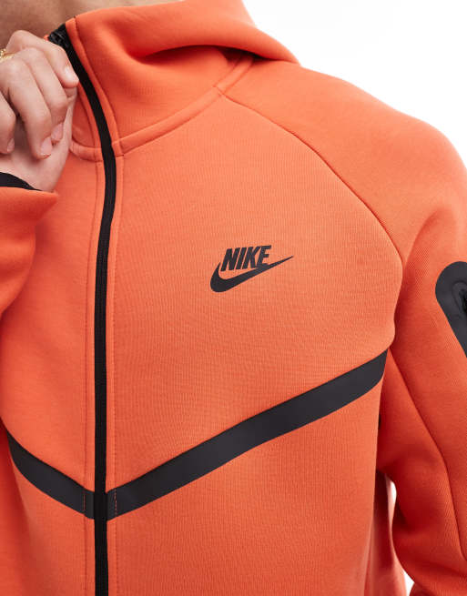 Orange nike tech hoodie best sale