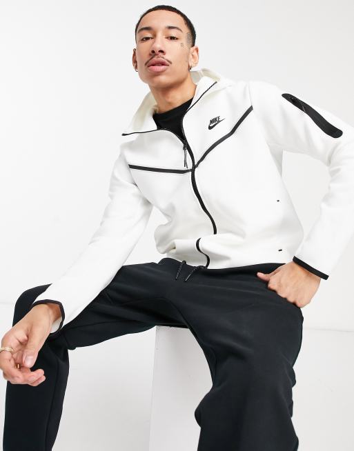 white nike zip up hoodie mens