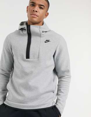 nike men's tech fleece half zip hoodie