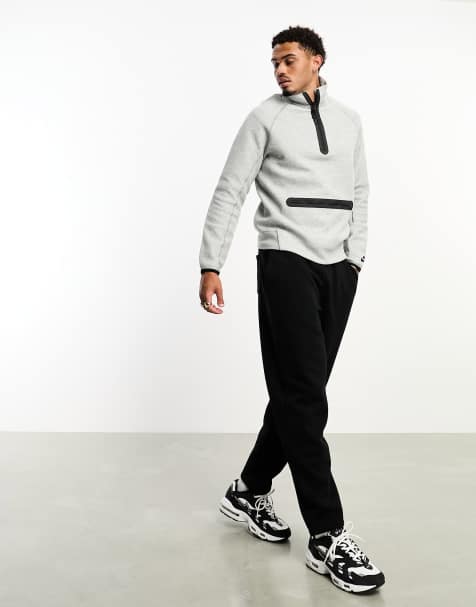 Nike Tech Fleece half zip sweatshirt in gray - view 1