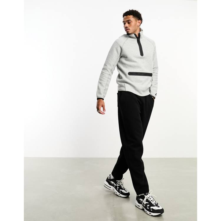 Nike Tech Fleece half zip sweatshirt in gray