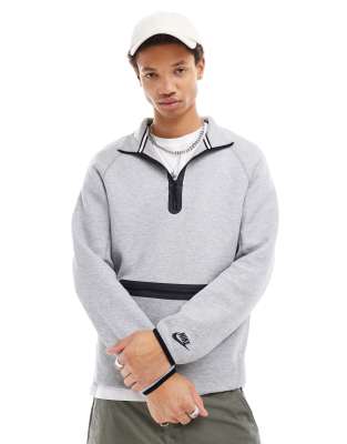 Nike Nike Tech Fleece Half-zip top in grey