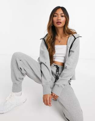 nike fleece grey tracksuit