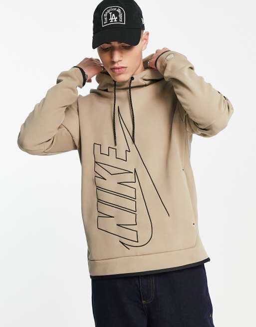 Nike Tech Fleece hoodie in khaki ASOS