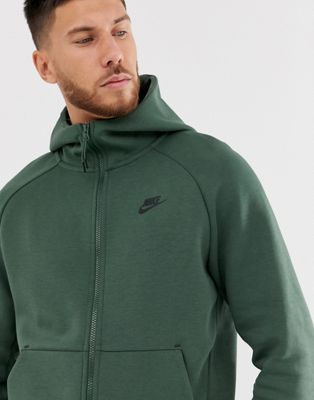 green tech fleece hoodie