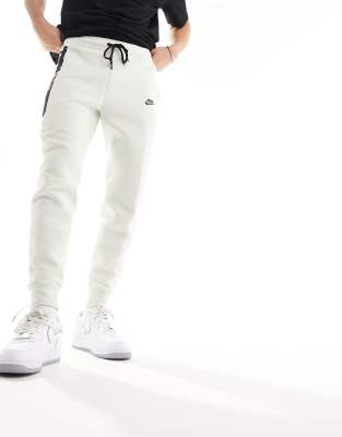 Jogger En Cuir Blanc Cassé SPRWMN Taille XS - Coupe Relaxée, Taille Haute, Neuf Avec Légères Imperfections