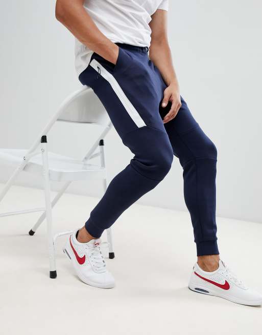 Nike tech fleece online navy bottoms