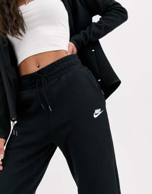 black and white nike tech joggers