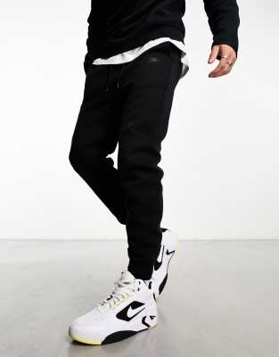 Solo Swoosh Straight-Leg Logo-Embroidered Cotton-Blend Jersey Sweatpants