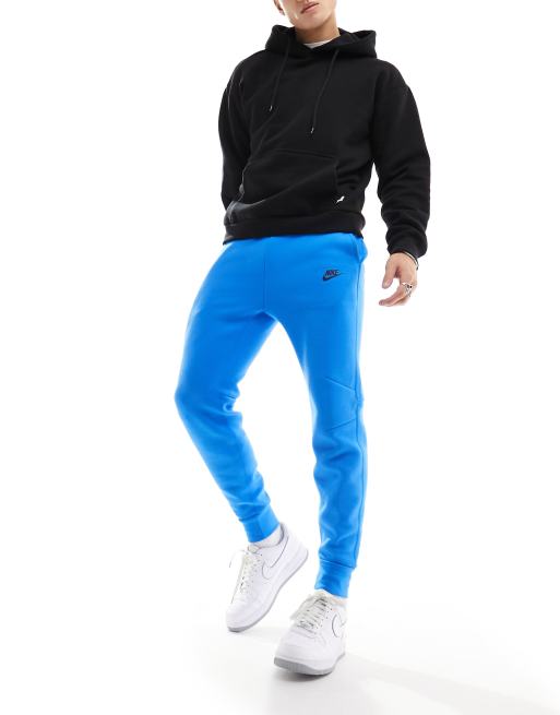 Nike tech fleece pants hot sale blue