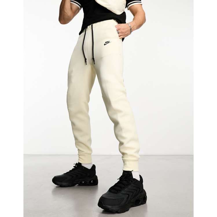 Nike Tech Fleece joggers in cream