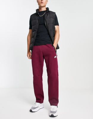 Nike Tech Fleece joggers in dark red