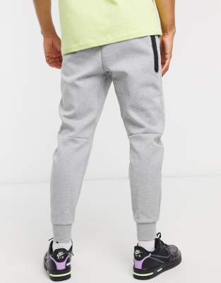 grey tech fleece joggers