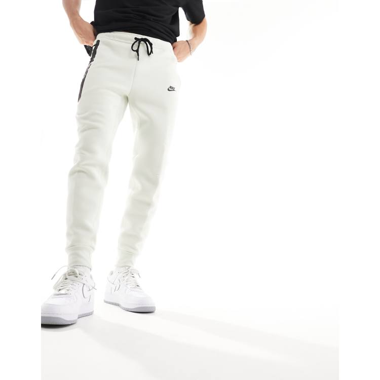 Nike Tech Fleece joggers in off white