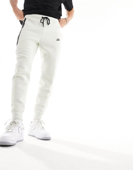 Nike Tech Fleece joggers in off white